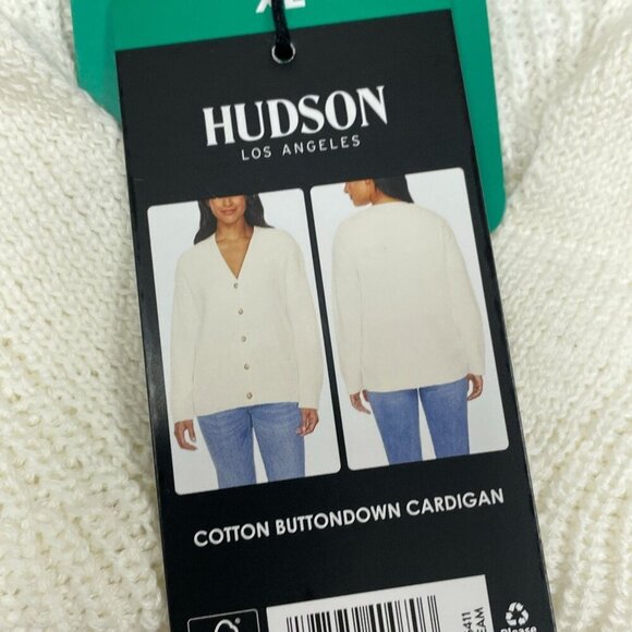 Hudson Los Angeles Cotton Buttondown Cardigan XL NWT 6533 - Picture 4 of 9